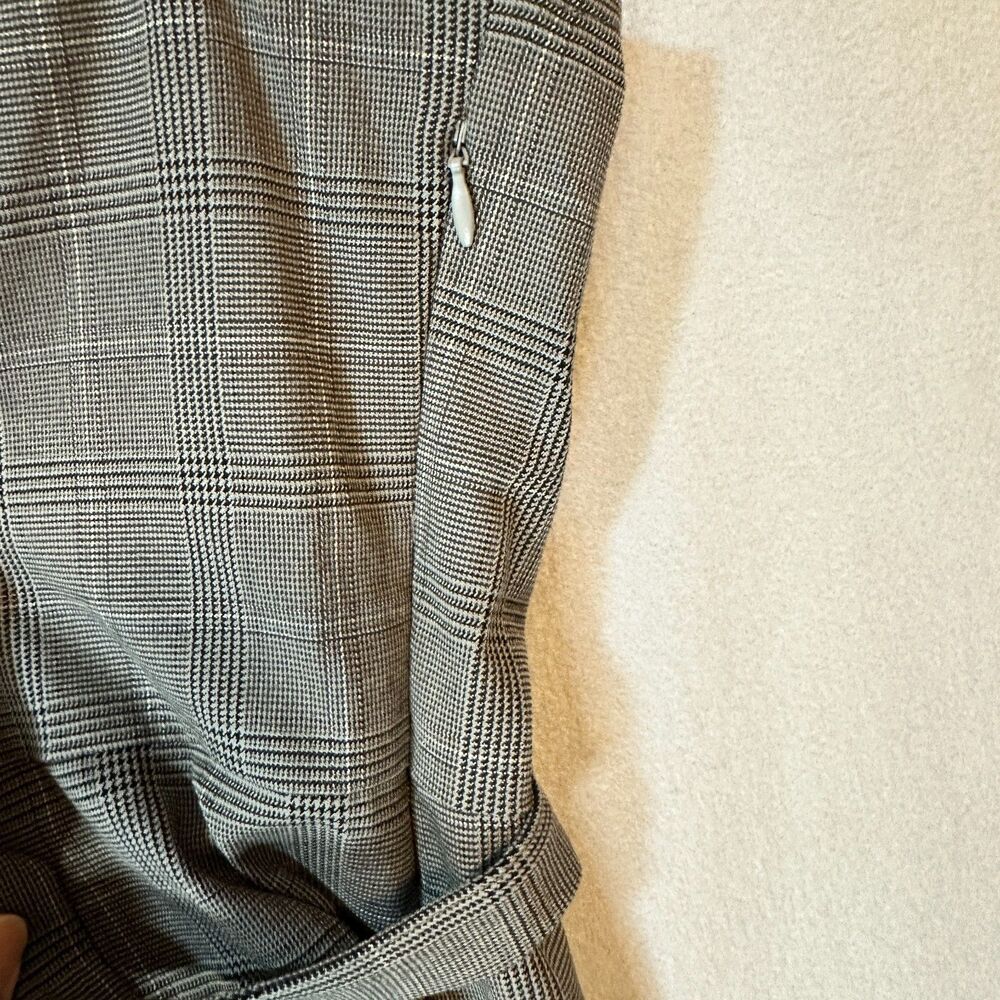 Women's‎ Tailored Mini Dress Large A New Day Gray Plaid New - Picture 9 of 12